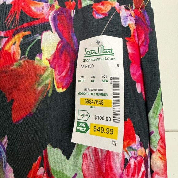 Lena Gabrielle Women’s 8 Floral Ankle Pants New - Picture 2 of 6